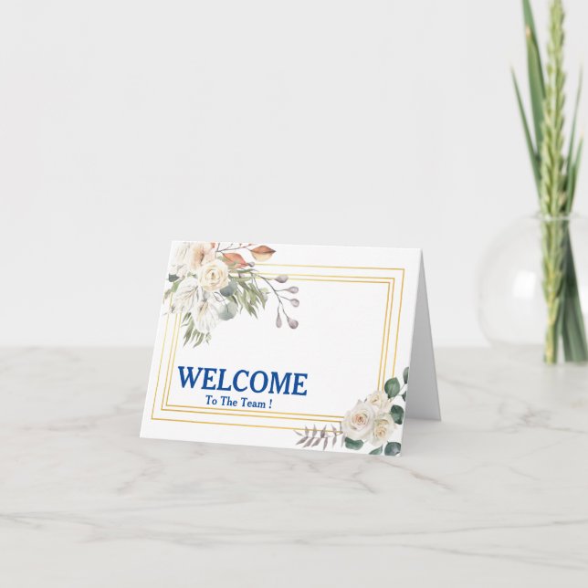 Bienvenido A La Tarjeta De Equipo (Anverso)