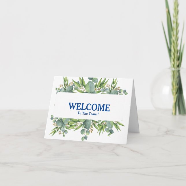 Bienvenido A La Tarjeta De Equipo (Anverso)