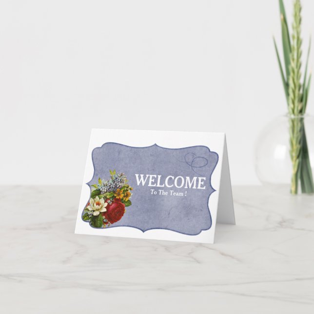 Bienvenido A La Tarjeta De Equipo (Anverso)