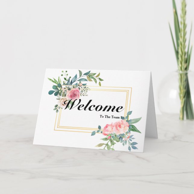 Bienvenido A La Tarjeta De Equipo (Anverso)