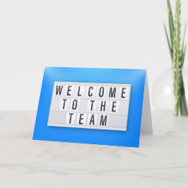 Bienvenido A La Tarjeta De Saludo De Team Lightbox