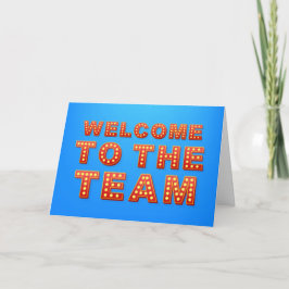 Bienvenido A La Tarjeta De Saludo Del Equipo