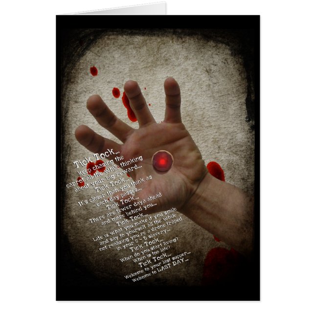 Bienvenido a la tarjeta de último día (Frente)