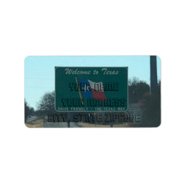 Bienvenido a las etiquetas de dirección de Texas