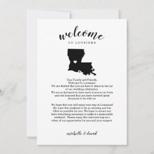 Bienvenido a Luisiana Letra Boda e tineraria