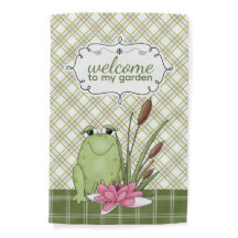 Bienvenido a mi bandera de jardín