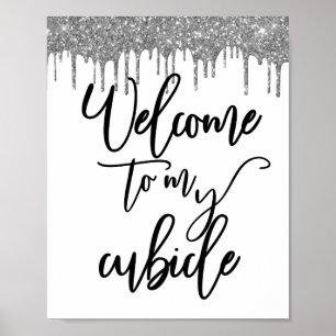 Bienvenido a mi Cubículo Señal Oficina Escritorio 