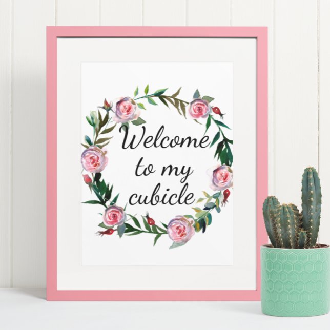 Bienvenido a mi Cubículo Señal Oficina Escritorio  (Subido por el creador)