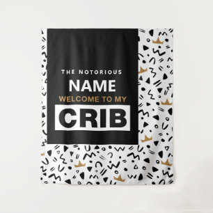 Bienvenido a mi tapiz de fondo de cumpleaños Crib