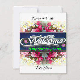 Bienvenido a mi tarjeta de invitación de cumpleaño