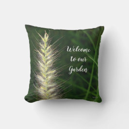 Bienvenido a nuestra almohada exterior Garden Gree