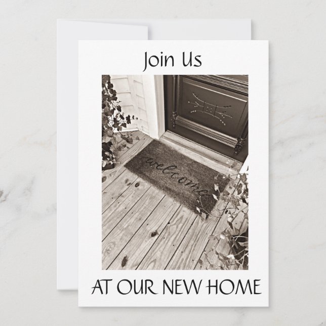 ***BIENVENIDO A NUESTRA NUEVA CASA*** INVITACIÓN (Anverso)