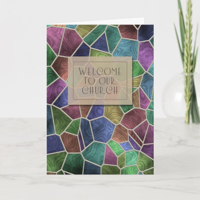 Bienvenido a nuestra tarjeta de iglesia (Anverso)