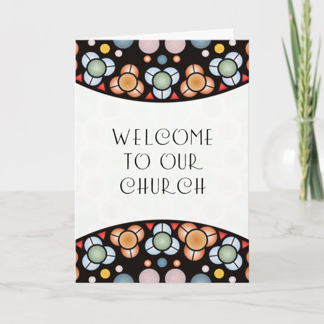 Bienvenido a nuestra tarjeta de iglesia (Anverso)