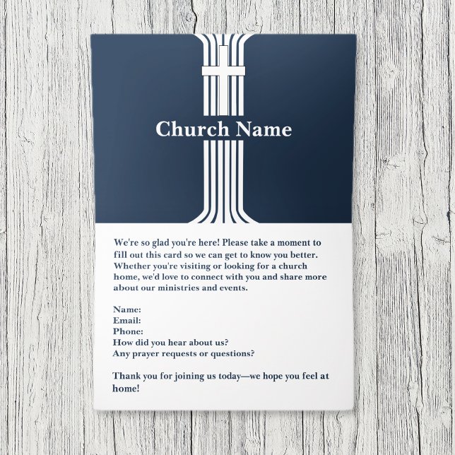 Bienvenido a nuestras tarjetas de conexión de la i (Welcome to our Church Connection Cards)