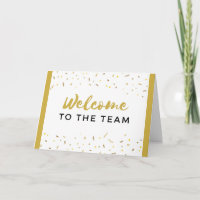 Bienvenido al equipo Nueva tarjeta de bienvenida l