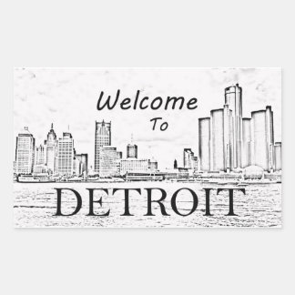Bienvenido al Pegatina de Detroit