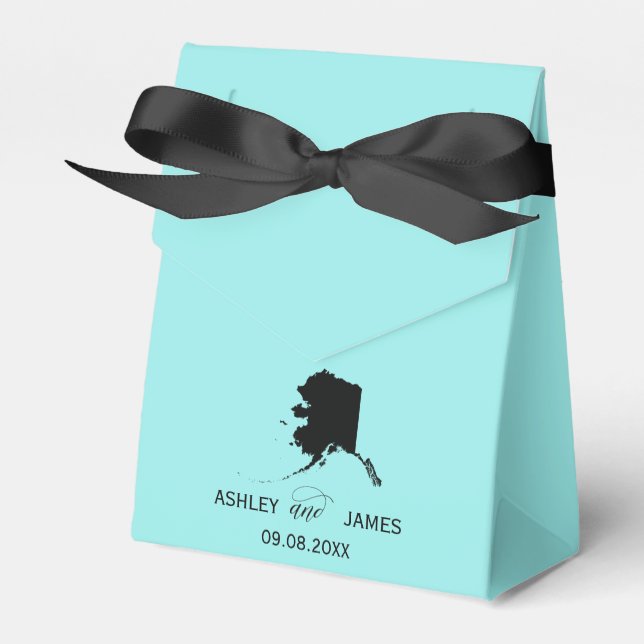 Bienvenido boda a la Caja de Favor de Alaska, Mapa (Front Side)