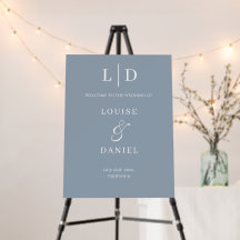 Bienvenido Boda personalizado mínimo y simple