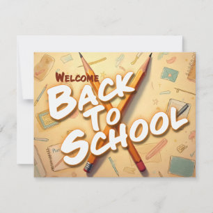 Bienvenido de nuevo a la escuela – Diseño de arte 