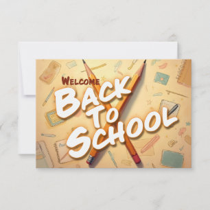 Bienvenido de nuevo a la escuela – Diseño de arte 