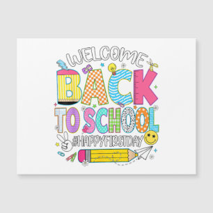 Bienvenido de nuevo a la escuela Feliz primer día