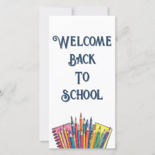 Bienvenido de nuevo a la escuela – Inicio colorido