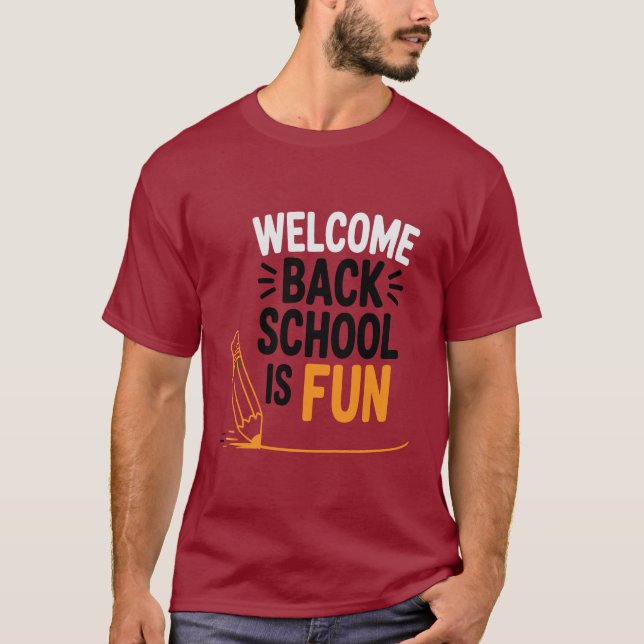 Bienvenido de vuelta a la camiseta de la escuela (Anverso)