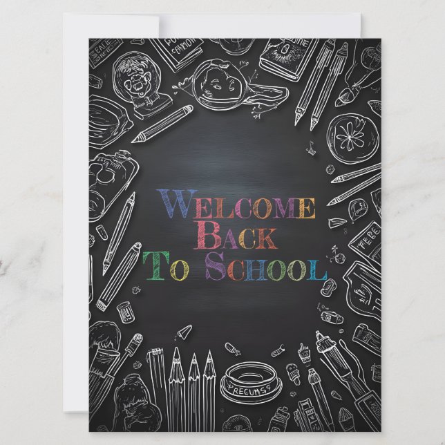 Bienvenido de vuelta a la escuela - Año escolar nu (Anverso)