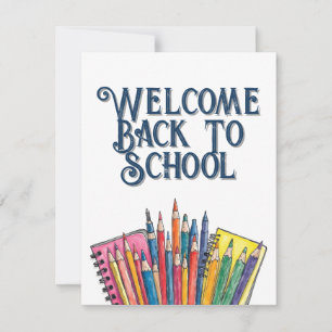 Bienvenido de vuelta a la escuela - Colorido comie