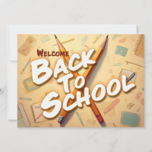 Bienvenido de vuelta a la escuela – Diseño de arte