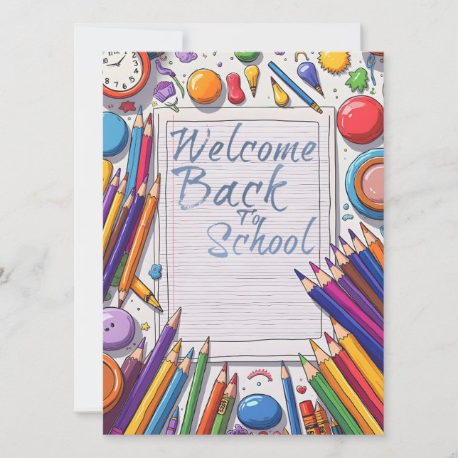 Bienvenido de vuelta a la escuela - Diversión y co (Anverso)