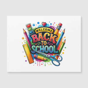 Bienvenido de vuelta a la escuela, primer día de c