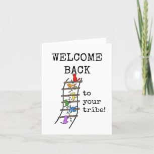Bienvenido de vuelta a tu tribu, tarjeta