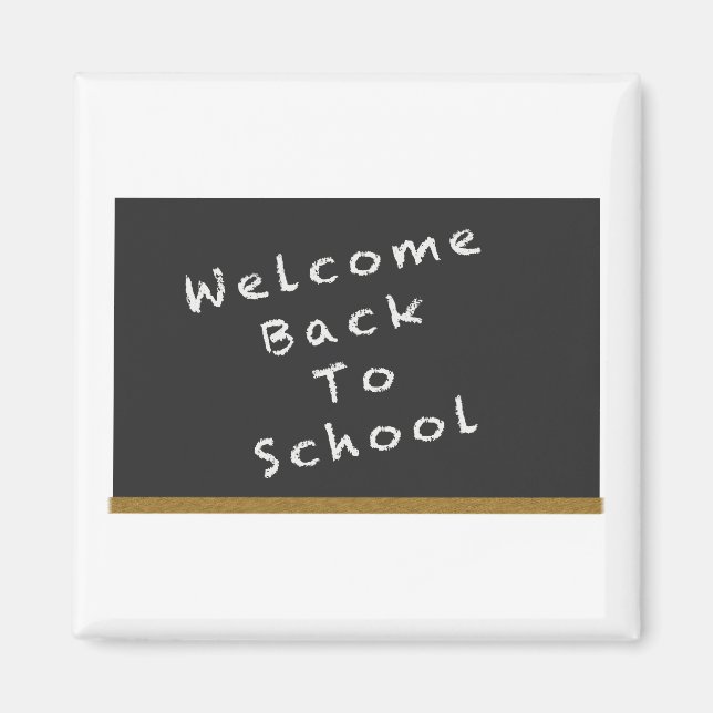 Bienvenido de vuelta al imán escolar (Frente)