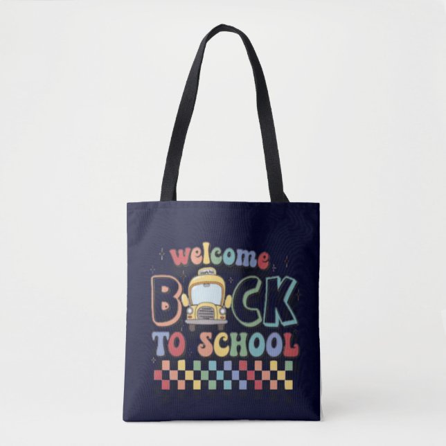 Bienvenido de vuelta: Bolsa de Tote para el profes (Anverso)