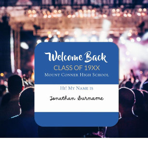 ¡Bienvenido de vuelta! Clases pegatinas de nombres