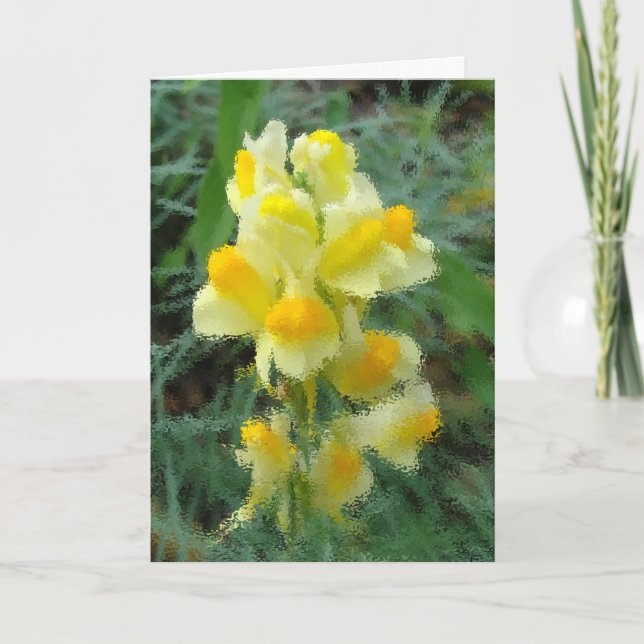 Bienvenido en blanco a la tarjeta de primavera (Anverso)