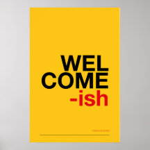 BIENVENIDO-ISH – Arte divertido para la pared de l