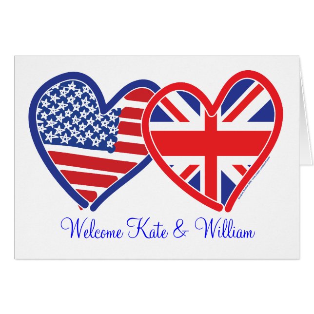 Bienvenido Kate y William/ Royal Boda (Anverso (Horizontal))