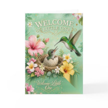 Bienvenido pequeño uno - Tarjeta de bebé jamaicana