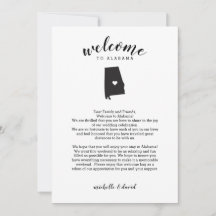 Bienvenidos a Alabama | Letra Boda e tineraria