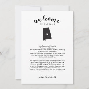 Bienvenidos a Alabama   Letra Boda e tineraria