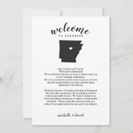Bienvenidos a Arkansas | Carta de Boda e Itinerari