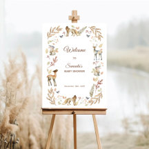 Bienvenidos a Baby Shower Animals Woodland