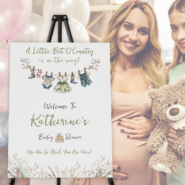 Bienvenidos a Baby Shower de Wildflower Clotheslin
