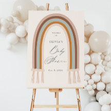 Bienvenidos a Baby Shower del Boho Rainbow Earth T