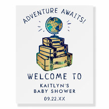 Bienvenidos a Baby Shower en Modern Adventure Trav