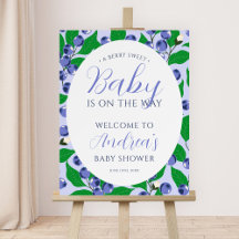 Bienvenidos a Baby Shower Sweet Blueberry Blue