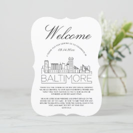 Bienvenidos a Baltimore | Invitación con detalles